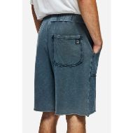 Picture of DIRTY LAUNDRY MEN'S RAW EDGES SWEATBERMUDA IN SHADOW BLUE 4