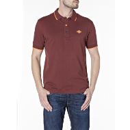 Picture of REPLAY MEN'S STRETCH PIQUÉ POLO IN DK BORDEAUX 1