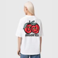 Picture of ALLSAINTS WOMEN'S MUTUAL ETTA T-SHIRT ASHEN WHITE 2