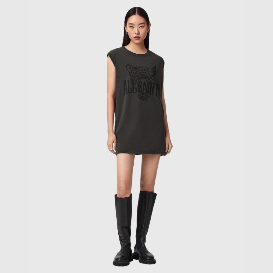 Снимка на ALLSAINTS ДАМСКА РОКЛЯ WILD BROOKE DRESS WASHED GREY