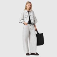 Снимка на ALLSAINTS ДАМСКО ЯКЕ LUCA DENIM JACKET BLEACHED GREY 4