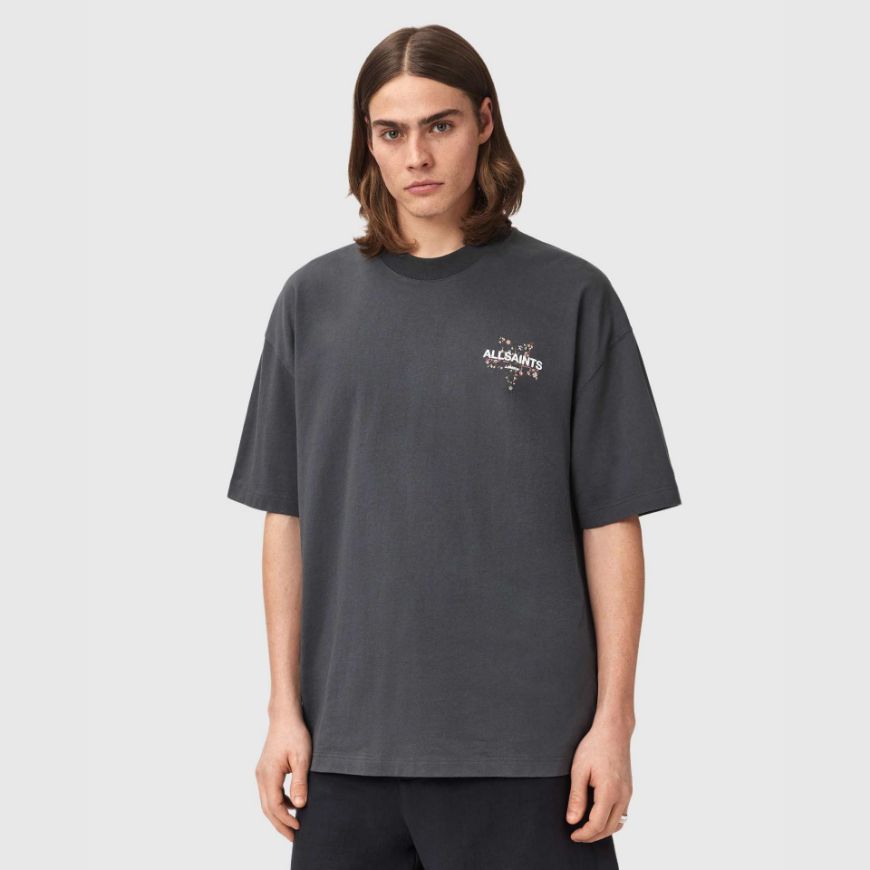 Снимка на ALLSAINTS МЪЖКА БЛУЗА PENTACLE SHORT SLEEVE CREW WASHED BLACK