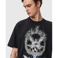 Снимка на ALLSAINTS МЪЖКА БЛУЗА PALM RIPPER SHORT SLEEVE CREW WASHED BLACK 3