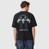Снимка на ALLSAINTS МЪЖКА БЛУЗА PALM RIPPER SHORT SLEEVE CREW WASHED BLACK 2