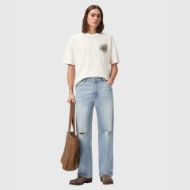 Снимка на ALLSAINTS МЪЖКА БЛУЗА PETALS SHORT SLEEVE CREW CHALK WHITE 6