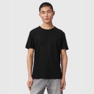 Picture of ALLSAINTS MEN'S FLAX SHORT SLEEVE CREW JET BLACK 1