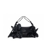Picture of REPLAY WOMEN'S BAG WITH FLOWERS IN BLACK 1