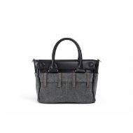 Picture of REPLAY WOMEN'S BAG WITH WASHED DENIM AND PADLOCK IN WASHED BLACK+BLACK 3