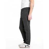 Picture of REPLAY MEN'S BENNI 8 OZ SUPER SOFT STR.BLACK OD BLACK DENIM PANTS IN BLACK DELAVÈ 2