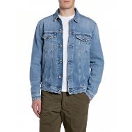 Picture of REPLAY MEN'S BLUE REGULAR-FIT DENIM JACKET IN MEDIUM BLUE 1