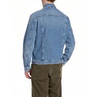 Picture of REPLAY MEN'S BLUE REGULAR-FIT DENIM JACKET IN MEDIUM BLUE 2