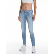 Picture of REPLAY WOMEN'S NEW LUZ SKINNY FIT JEANS 12 OZ POWER STRETCH MODAL IN LIGHT BLUE 1
