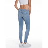 Picture of REPLAY WOMEN'S NEW LUZ SKINNY FIT JEANS 12 OZ POWER STRETCH MODAL IN LIGHT BLUE 3
