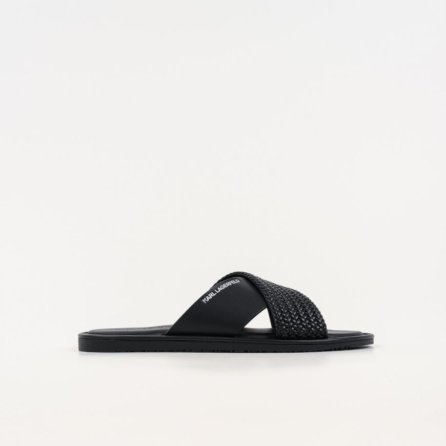 Снимка на KARL LAGERFELD МЪЖКИ САНДАЛИ KASTOR IV KROSS STRAP SANDAL В ЧЕРНО
