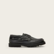 Picture of ALLSAINTS MEN'S SKIFF BOAT SHOES IN BLACK 1