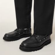 Picture of ALLSAINTS MEN'S SKIFF BOAT SHOES IN BLACK 6