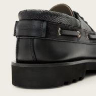Picture of ALLSAINTS MEN'S SKIFF BOAT SHOES IN BLACK 4