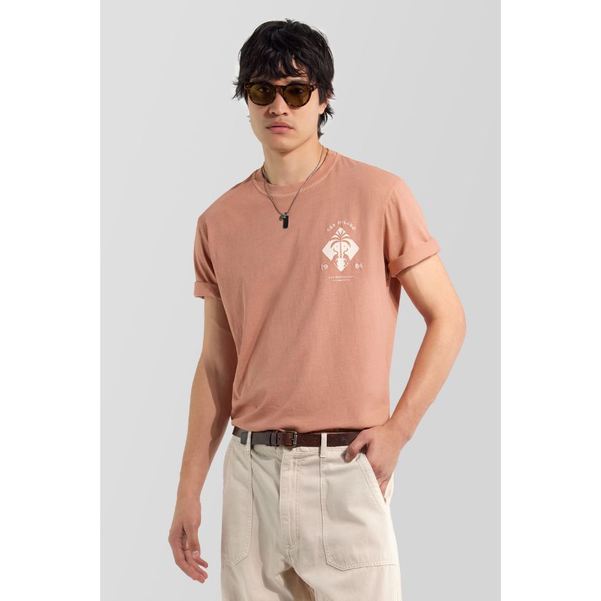 Picture of GAS MEN'S DHARIS M/C PALM 3879 SHRIMP PINK