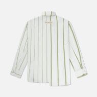 Picture of OTP WOMEN'S ASYMMETRIC STRIPED SORA SHIRT OFF WHITE 5