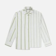 Picture of OTP WOMEN'S ASYMMETRIC STRIPED SORA SHIRT OFF WHITE 4