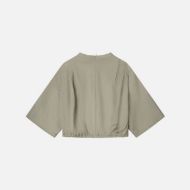 Picture of OTP WOMEN'S PLEATED MONA TOP IN GREY OLIVE 2