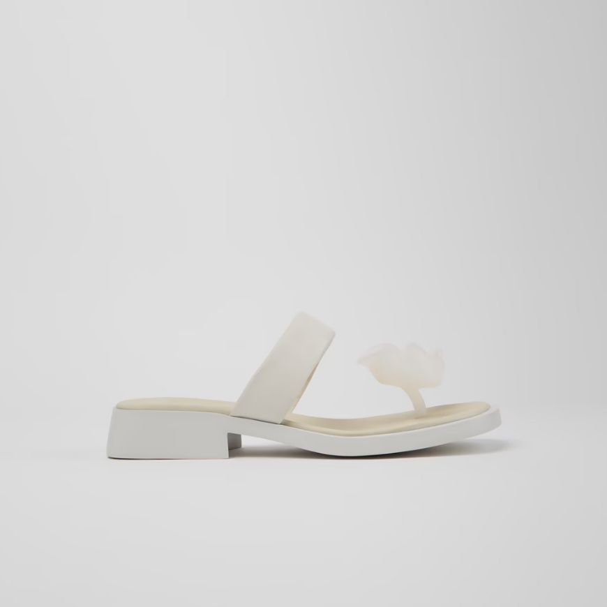 Picture of CAMPER WOMEN'S FLAT SANDAL DANA IN WHITE