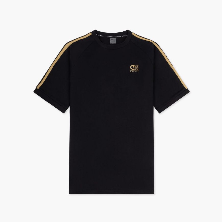 Picture of CRUYFF SPORTS MEN'S ONYX TEE IN BLACK/GOLD