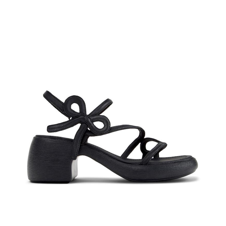 Picture of CAMPER WOMEN'S THELMA TWINS PLATFORM SANDAL IN BLACK