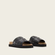 Снимка на ALLSAINTS МЪЖКИ СЛАЙДОВЕ RANDAL WOVEN LEATHER SANDALS BLACK 2