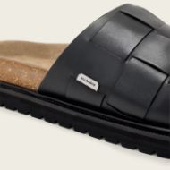 Снимка на ALLSAINTS МЪЖКИ СЛАЙДОВЕ RANDAL WOVEN LEATHER SANDALS BLACK 4