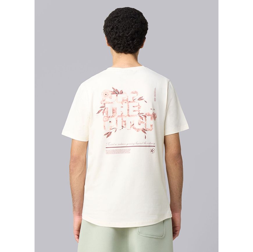 Picture of OTP MEN'S BLOSSOM SLIM FIT TEE IN OFF WHITE