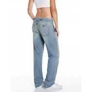 Picture of REPLAY WOMEN'S HALIA RELAXED FIT JEANS 11 OZ COMFORT BULE IN LIGHT BLUE 3