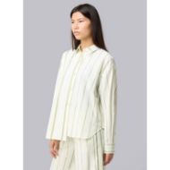Picture of OTP WOMEN'S ASYMMETRIC STRIPED SORA SHIRT OFF WHITE 3