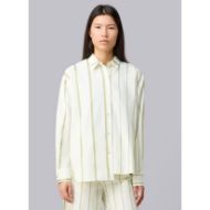 Picture of OTP WOMEN'S ASYMMETRIC STRIPED SORA SHIRT OFF WHITE 1