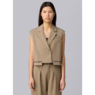 Picture of OTP WOMEN'S SHIA SMART SLEEVELESS BLAZER IN SAND 1