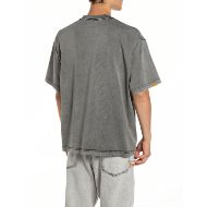 Picture of REPLAY MEN'S DRY COTTON JERSEY T-SHIRT IN ACID BLACK 2