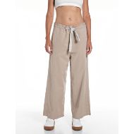 Picture of REPLAY WOMEN'S WIDE-LEG TWILL PANTS IN CRETE 1