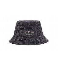 Снимка на REPLAY ДАМСКА ШАПКА PRINTED DENIM BUCKET HAT В ЧЕРНО 1