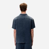 Picture of DIRTY LAUNDRY MEN'S MINI WAFFLE SHIRT IN VINTAGE BLUE 3