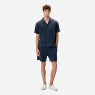 Picture of DIRTY LAUNDRY MEN'S MINI WAFFLE SHIRT IN VINTAGE BLUE 4