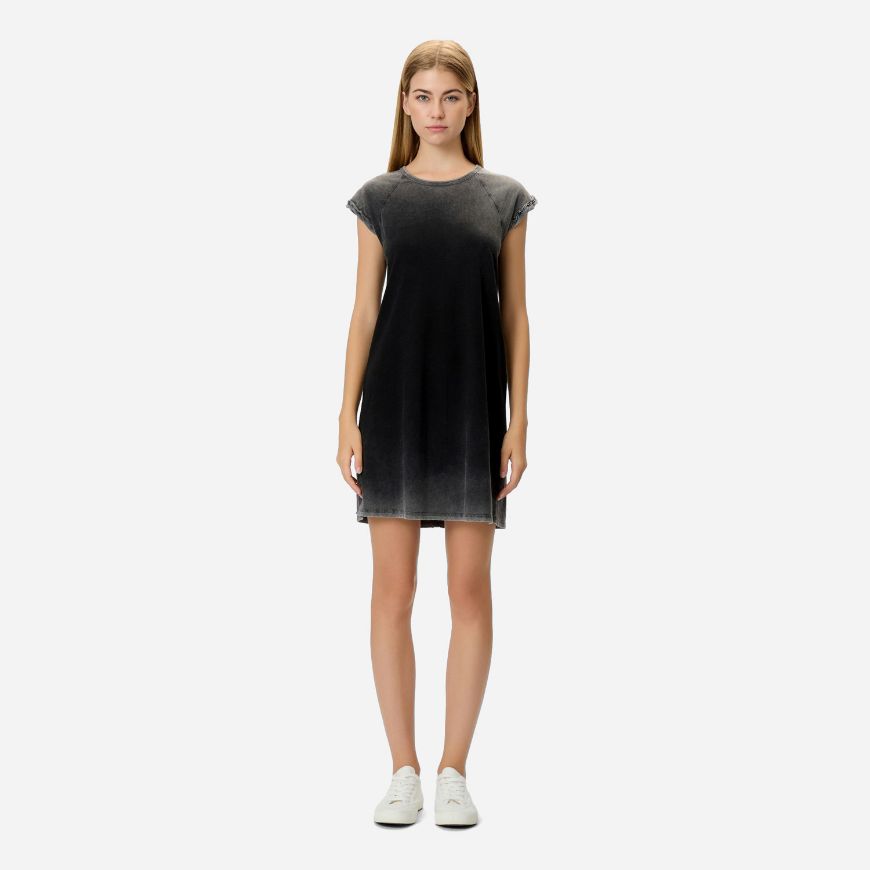 Снимка на DIRTY LAUNDRY ДАМСКА РОКЛЯ MINI RAGLAN DRESS SHADOW BLACK