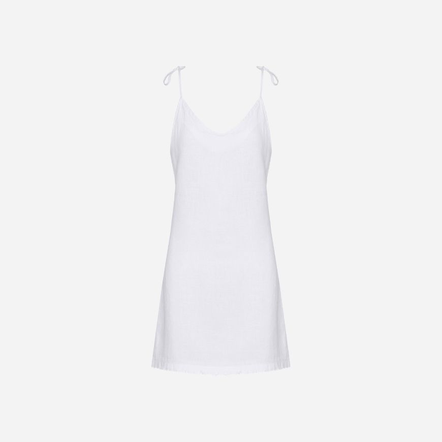 Снимка на DIRTY LAUNDRY ДАМСКА РОКЛЯ LINEN DRESS В БЯЛО