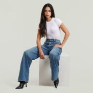 Picture of G-STAR WOMEN'S DECK 2.0 HIGH LOOSE JEANS IN FADED BLUE GLACIER 4