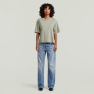 Picture of G-STAR WOMEN'S WOVEN MIX WASHED RELAXED TOP IN LT ORPHUS GD 4