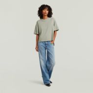 Picture of G-STAR WOMEN'S WOVEN MIX WASHED RELAXED TOP IN LT ORPHUS GD 5