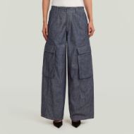 Picture of G-STAR WOMEN'S CARGO SUMMER PANTS IN RINSED 1