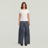 Picture of G-STAR WOMEN'S CARGO SUMMER PANTS IN RINSED 4