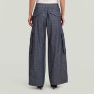 Picture of G-STAR WOMEN'S CARGO SUMMER PANTS IN RINSED 2
