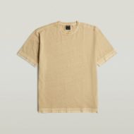 Picture of G-STAR MEN'S WASHED DISTRESSED RELAXED T-SHIRT IN CREAM GD 6