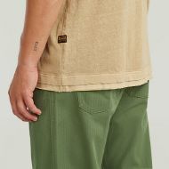 Picture of G-STAR MEN'S WASHED DISTRESSED RELAXED T-SHIRT IN CREAM GD 3